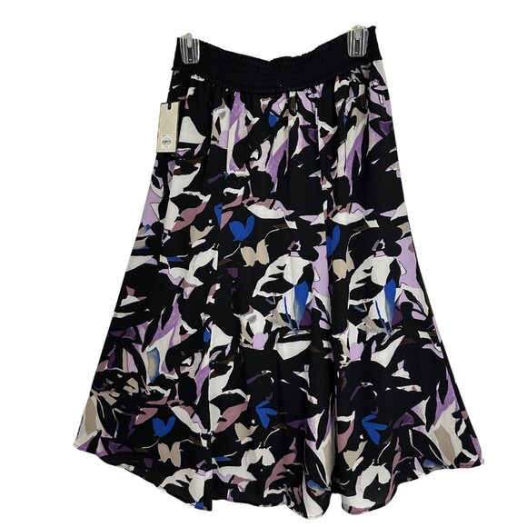 Dana Buchman Petite Artsy Multicolor Maxi Skirt PL Fully Lined Boho Whimsy - Picture 2 of 8